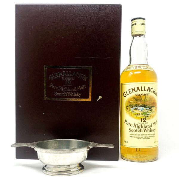Glenallachie 1970 12 Year Old Pure Malt Scotch Whisky Quaich Gift Set, 75cl, 43% ABV