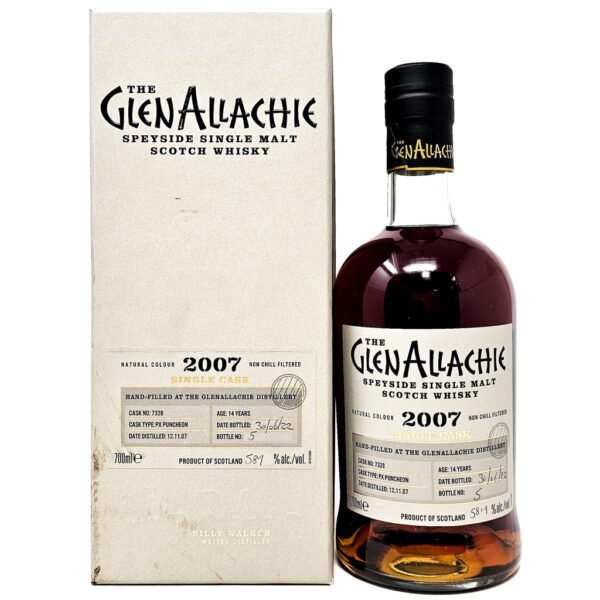 Glenallachie 2007 14 Year Old Single Cask #7328 Single Malt Scotch Whisky 70cl, 58.9% ABV Glenallachie 2007 14 Year Old Single Cask #7328 Single Malt Scotch Whisky 70cl, 58.9% ABV
