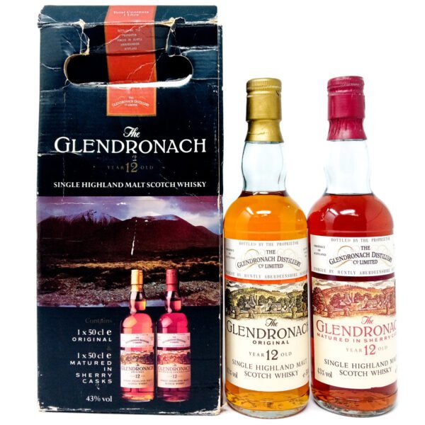Glendronach 12 Year Old Original & Sherry Casks Single Malt Scotch Whisky, 2 x 50cl, 43% ABV Glendronach 12 Year Old Original & Sherry Casks Single Malt Scotch Whisky, 2 x 50cl, 43% ABV