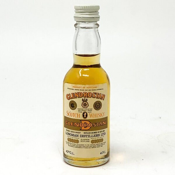 Glendrostan Scotch Whisky, Miniature, 4.7cl, 43% ABV Glendrostan Scotch Whisky, Miniature, 4.7cl, 43% ABV