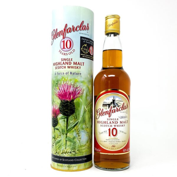 Glenfarclas 10 Year Old The Flower of Scotland Collection "A Force of Nature" Single Malt Scotch Whisky WG, 70cl, 40% ABV Glenfarclas 10 Year Old The Flower of Scotland Collection "A Force of Nature" Single Malt Scotch Whisky WG, 70cl, 40% ABV
