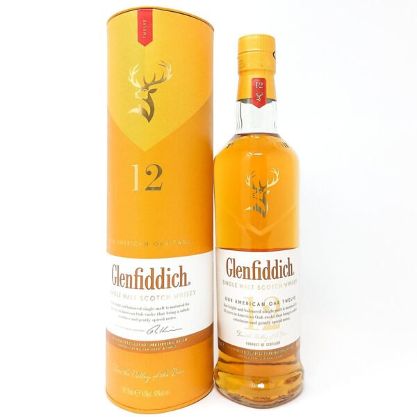 Glenfiddich 12 Year Old Kosher American Oak Single Malt Scotch Whisky, 70cl, 40% ABV