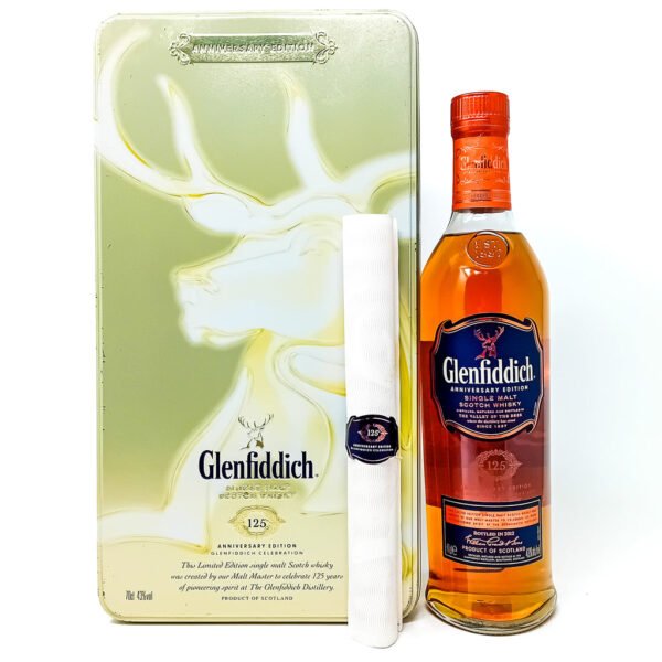 Glenfiddich 125th Anniversary Single Malt Scotch Whisky, 70cl, 43% ABV Glenfiddich 125th Anniversary Single Malt Scotch Whisky, 70cl, 43% ABV
