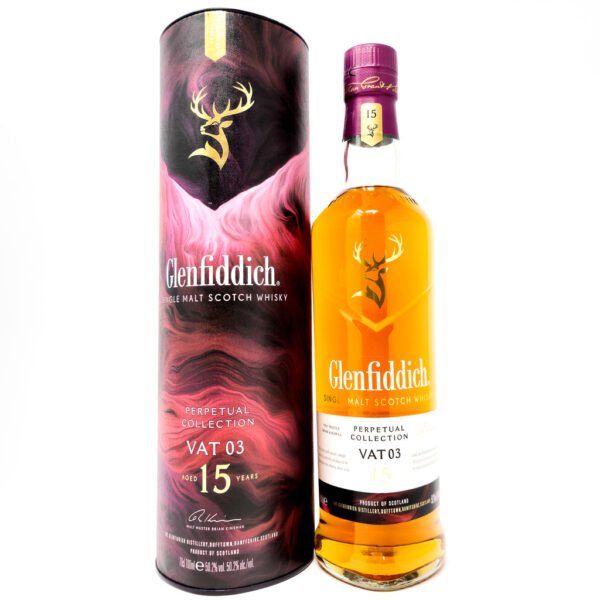 Glenfiddich 15 Year Old Perpetual Collection VAT 03 Single Malt Scotch Whisky, 70cl, 50.2% ABV Glenfiddich 15 Year Old Perpetual Collection VAT 03 Single Malt Scotch Whisky, 70cl, 50.2% ABV