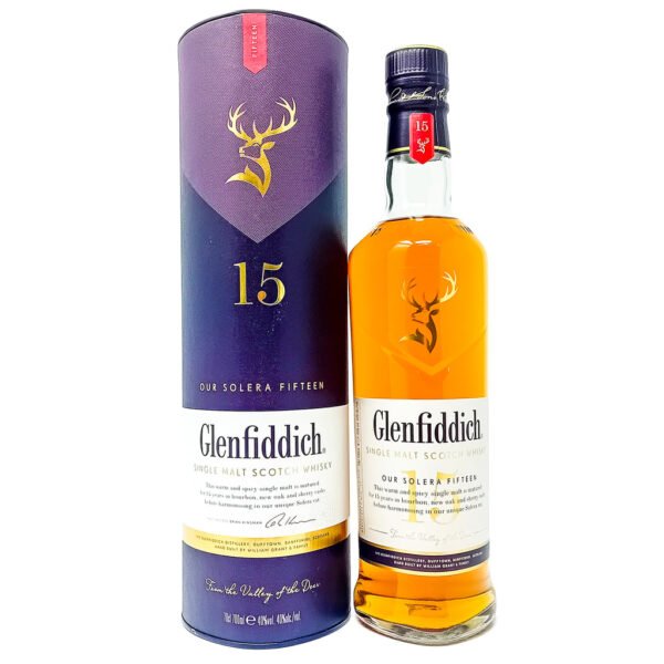 Glenfiddich 15 Year Old Solera Single Malt Scotch Whisky, 70cl, 40% ABV Glenfiddich 15 Year Old Solera Single Malt Scotch Whisky, 70cl, 40% ABV