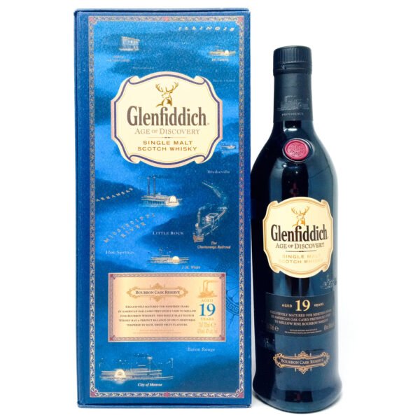 Glenfiddich 19 Year Old Age of Discovery Bourbon Cask Single Malt Scotch Whisky, 70cl, 40% ABV Glenfiddich 19 Year Old Age of Discovery Bourbon Cask Single Malt Scotch Whisky, 70cl, 40% ABV