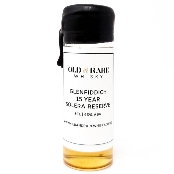 Glenfiddich Solera 15 Year Old Single Malt Scotch Whisky, 3cl Sample, 43% ABV