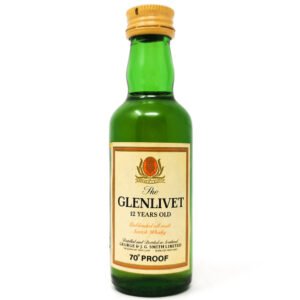 Glenlivet 12 Year Old Scotch Whisky, Miniature, 5cl, 70° Proof Glenlivet 12 Year Old Scotch Whisky, Miniature, 5cl, 70° Proof
