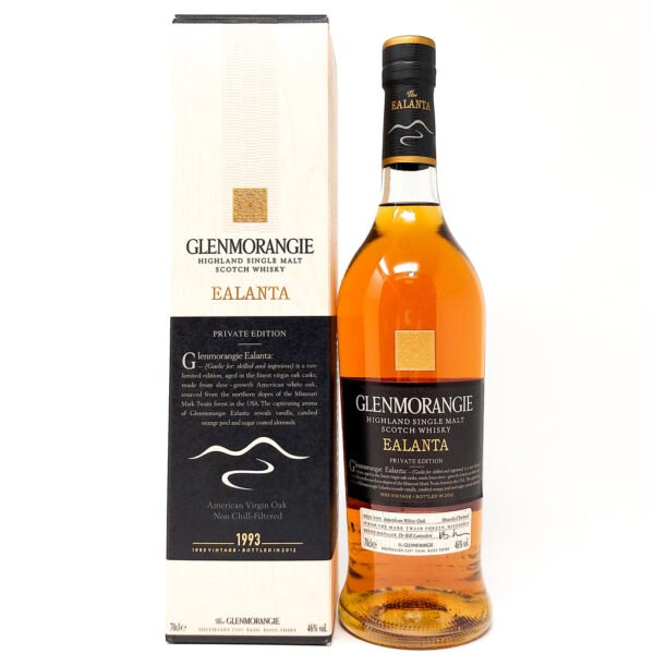 Glenmorangie 1993 Ealanta Single Malt Scotch Whisky, 70cl, 46% ABV Glenmorangie 1993 Ealanta Single Malt Scotch Whisky, 70cl, 46% ABV