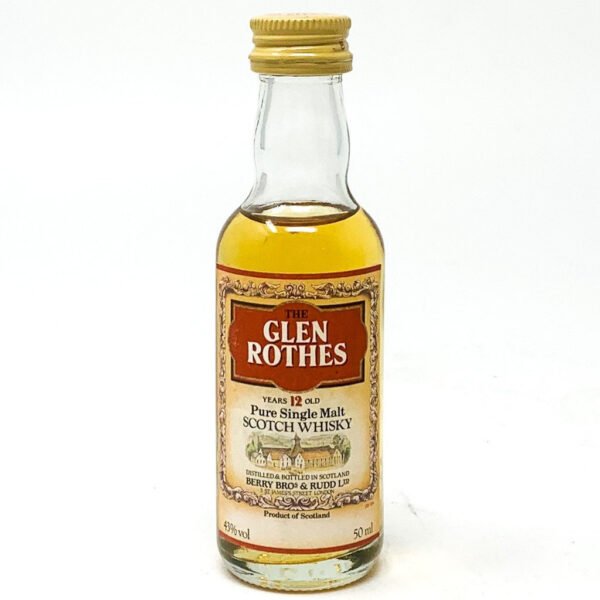 Glenrothes 12yr Scotch Mini (5cl, 43% ABV) Glenrothes 12yr Scotch Mini (5cl, 43% ABV)