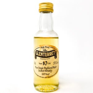 Glenturret 10 Year Old Single Highland Scotch Whisky, Miniature, 5cl, 57.1% ABV Glenturret 10 Year Old Single Highland Scotch Whisky, Miniature, 5cl, 57.1% ABV