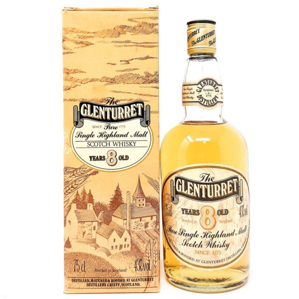Glenturret 8 Year Old 1980s Pure Single Malt Scotch Whisky, 75cl, 40% ABV Glenturret 8 Year Old 1980s Pure Single Malt Scotch Whisky, 75cl, 40% ABV