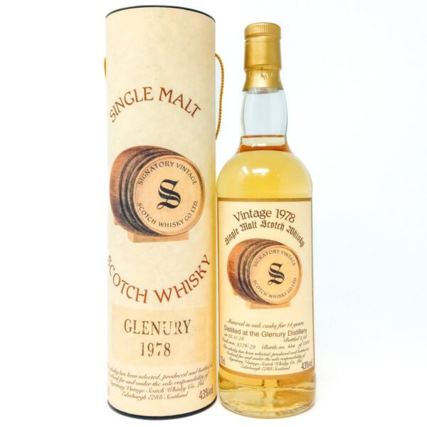 Glenury 1978 14 Year Old Signatory Vintage Single Malt Scotch Whisky, 70cl, 43% ABV Glenury 1978 14 Year Old Signatory Vintage Single Malt Scotch Whisky, 70cl, 43% ABV