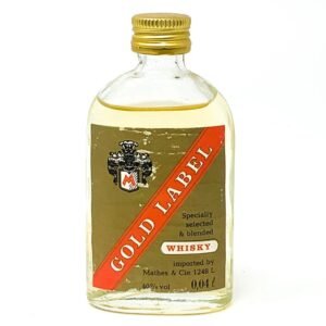 Gold Label Blended Whisky, Miniature, 4cl, 40% ABV Gold Label Blended Whisky, Miniature, 4cl, 40% ABV
