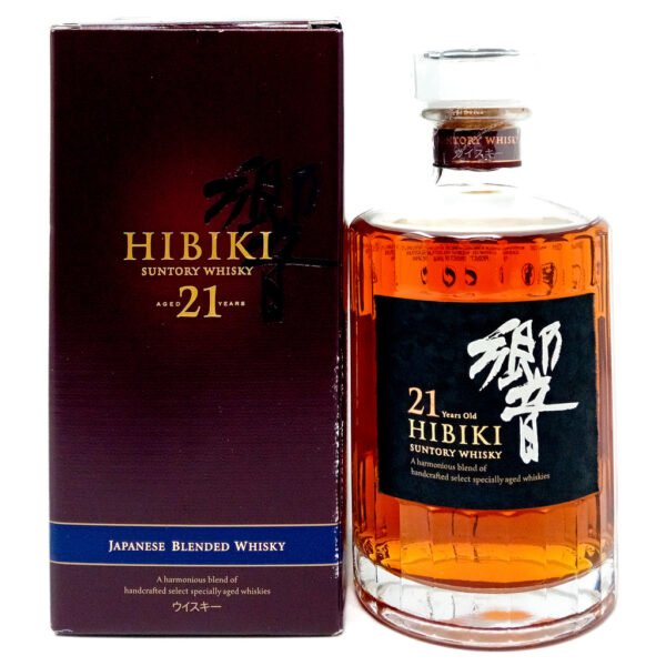 Hibiki 21 Year Old Blended Japanese Whisky, 70cl, 43% ABV