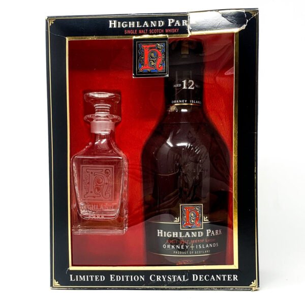 Highland Park 12 Year Old Dumpy with Crystal Decanter Limited Edition Single Malt Scotch Whisky, 70cl, 43% ABV Highland Park 12 Year Old Dumpy with Crystal Decanter Limited Edition Single Malt Scotch Whisky, 70cl, 43% ABV