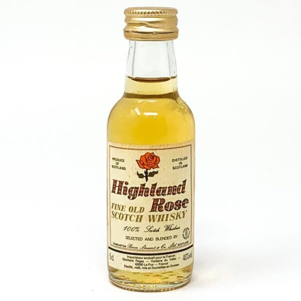 Highland Rose Fine Old Scotch Whisky, Miniature, 5cl, 40% ABV