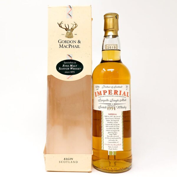 Imperial 1991 Gordon and MacPhail Single Malt Scotch Whisky, 70cl, 43% ABV Imperial 1991 Gordon and MacPhail Single Malt Scotch Whisky, 70cl, 43% ABV