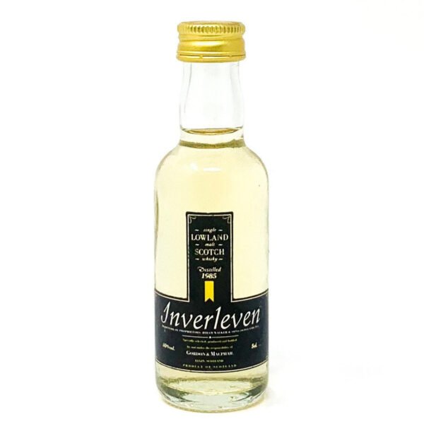 Inverleven Single Lowland Malt Scotch Whisky, Miniature, 5cl, 40% ABV Inverleven Single Lowland Malt Scotch Whisky, Miniature, 5cl, 40% ABV