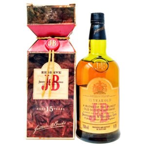 J&B Reserve 15 Year Old Finest Blended Scotch Whisky, 75cl, 40% ABV J&B Reserve 15 Year Old Finest Blended Scotch Whisky, 75cl, 40% ABV