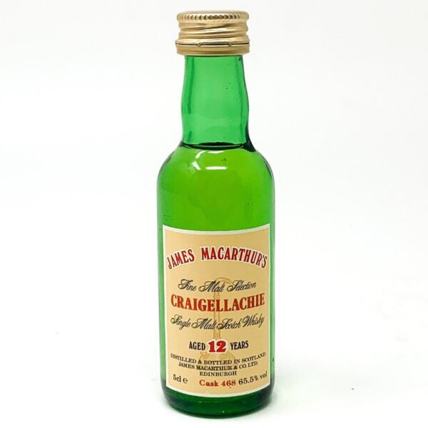 James Macarthur's 'Craigellachie' 12 Year Old Scotch Whisky, Miniature, 5cl, 65.5% ABV