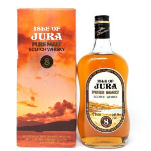 Jura 8 Year Old Pure Malt Scotch Whisky, 26 2/3 fl.ozs. (75cl), 70° proof. Jura 8 Year Old Pure Malt Scotch Whisky, 26 2/3 fl.ozs. (75cl), 70° proof.