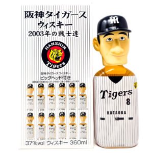 Karuizawa Hanshin Tigers Mercian 2003 Team Figurine Kataoka Blended Japanese Whisky, Half Bottle, 36cl, 37% ABV Karuizawa Hanshin Tigers Mercian 2003 Team Figurine Kataoka Blended Japanese Whisky, Half Bottle, 36cl, 37% ABV