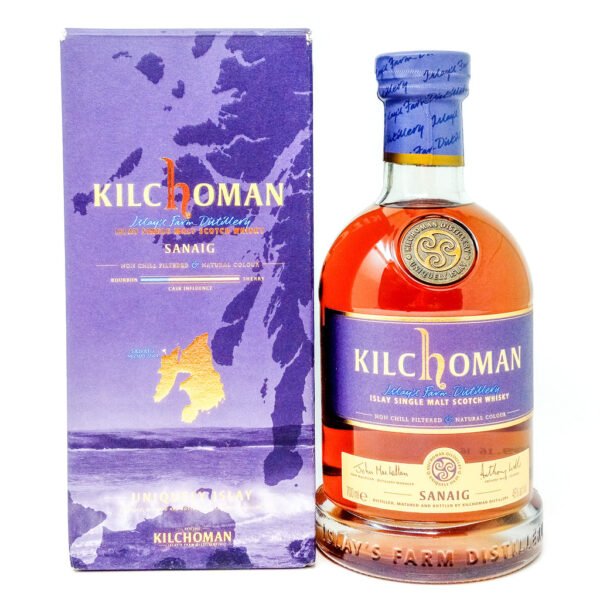 Kilchoman Sanaig Single Malt Scotch Whisky, 70cl, 46% ABV Kilchoman Sanaig Single Malt Scotch Whisky, 70cl, 46% ABV