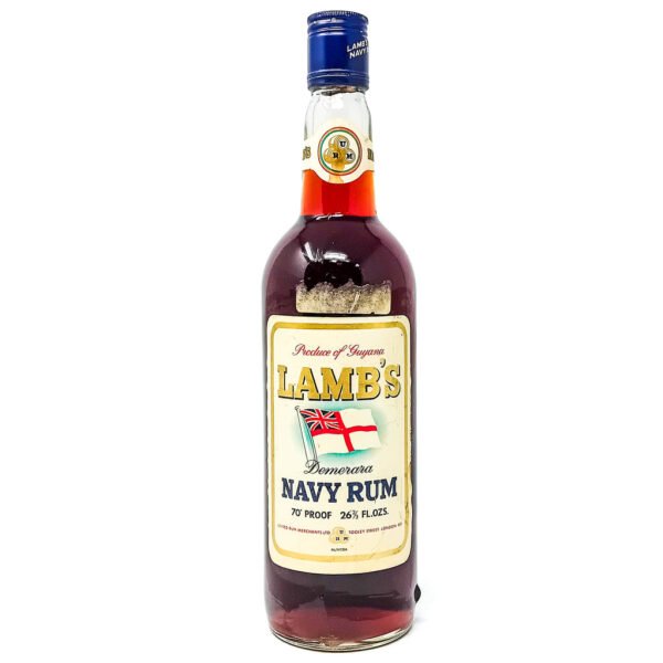 Lamb's Navy Rum 1970s, 26 2/3 fl. ozs. 70° Proof Lamb's Navy Rum 1970s, 26 2/3 fl. ozs. 70° Proof