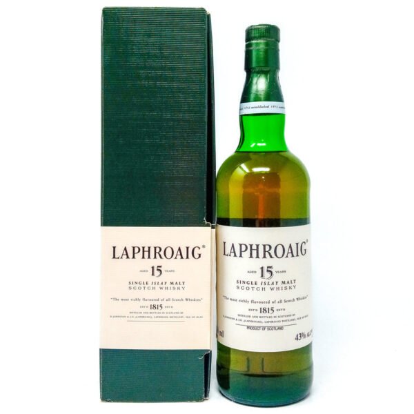 Laphroaig 15 Year Old Single Malt Scotch Whisky, 75cl, 43% ABV Laphroaig 15 Year Old Single Malt Scotch Whisky, 75cl, 43% ABV