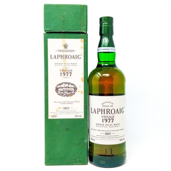 Laphroaig 1977 Vintage Single Malt Scotch Whisky, 75cl, 43% ABV Laphroaig 1977 Vintage Single Malt Scotch Whisky, 75cl, 43% ABV