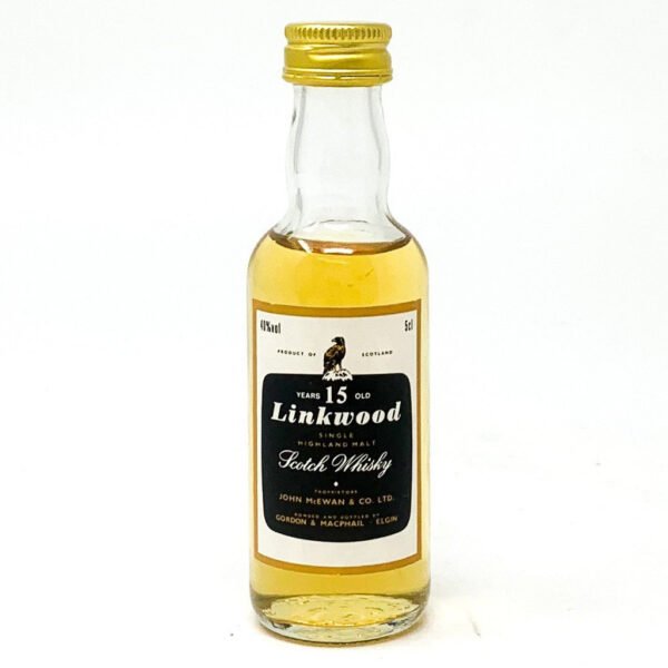 Linkwood 15 Year Old Scotch Whisky, Miniature, 5cl, 40% ABV