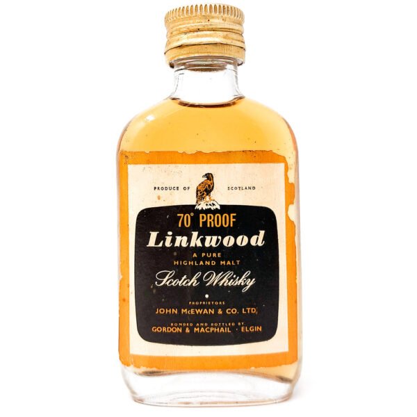 Linkwood Gordon & MacPhail Single Malt Scotch Whisky, Miniature, 5cl, 70° Proof Linkwood Gordon & MacPhail Single Malt Scotch Whisky, Miniature, 5cl, 70° Proof