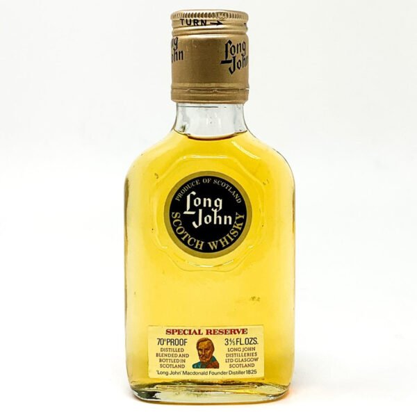 Long John Finest Scotch Whisky, Miniature, 3 4/5 fl. ozs., 70° Proof