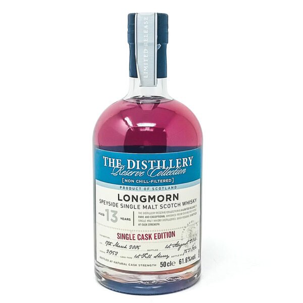 Longmorn 2005 13 Year Old Distillery Reserve Collection Single Cask Edition Single Malt Scotch Whisky, 50cl, 61.6% ABV Longmorn 2005 13 Year Old Distillery Reserve Collection Single Cask Edition Single Malt Scotch Whisky, 50cl, 61.6% ABV