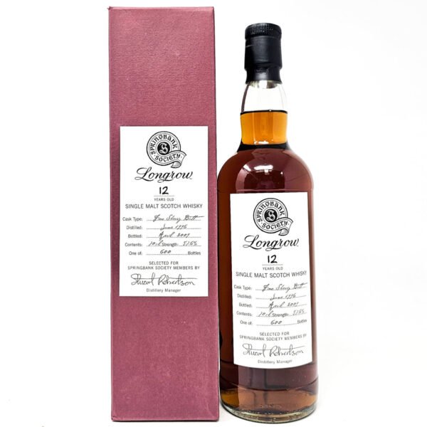Longrow 1996 12 Year Old Society Bottling Single Malt Scotch Whisky, 70cl, 57.6% ABV