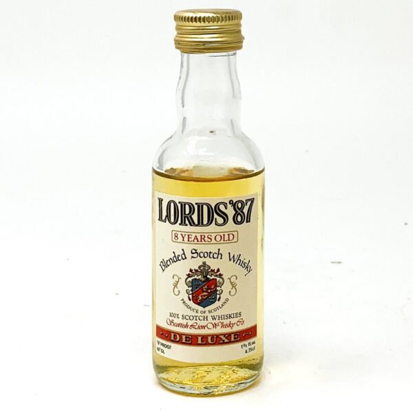 Lords 87 8 Year Old Blended Scotch Whisky, Miniature, 4.75cl, 40% ABV Lords 87 8 Year Old Blended Scotch Whisky, Miniature, 4.75cl, 40% ABV