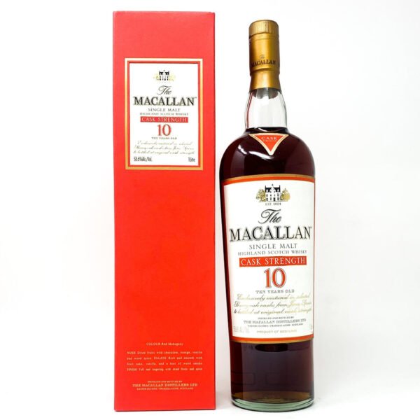 Macallan 10 Year Old Cask Strength Single Malt Scotch Whisky, 1L, 58.6% ABV Macallan 10 Year Old Cask Strength Single Malt Scotch Whisky, 1L, 58.6% ABV