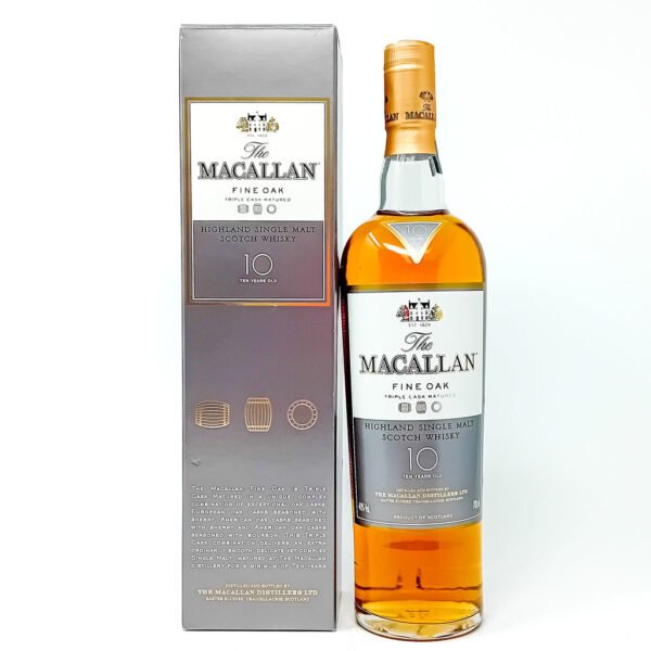 Macallan 10 Year Old Fine Oak Single Malt Scotch Whisky, 70cl, 40% ABV Macallan 10 Year Old Fine Oak Single Malt Scotch Whisky, 70cl, 40% ABV