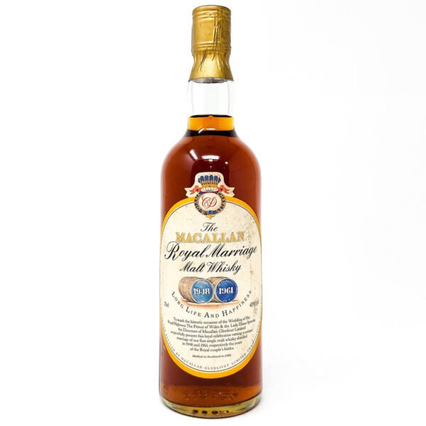 Macallan 1948 & 1961 Royal Marriage 1981 Single Malt Scotch Whisky, 75cl, 43% ABV Macallan 1948 & 1961 Royal Marriage 1981 Single Malt Scotch Whisky, 75cl, 43% ABV