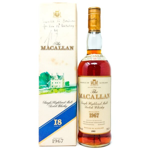 Macallan 1967 18 Year Old Single Malt Scotch Whisky, 75cl, 43% ABV