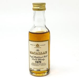 Macallan 1970 18 Year Old Highland Malt Scotch Whisky, Miniature, 5cl, 43% ABV Macallan 1970 18 Year Old Highland Malt Scotch Whisky, Miniature, 5cl, 43% ABV