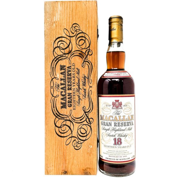 Macallan 1980 18 Year Old Gran Reserva Single Malt Scotch Whisky, 70cl, 40% ABV Macallan 1980 18 Year Old Gran Reserva Single Malt Scotch Whisky, 70cl, 40% ABV