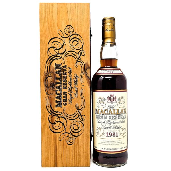 Macallan 1981 18 Year Old Gran Reserva Single Malt Scotch Whisky, 70cl, 40% ABV Macallan 1981 18 Year Old Gran Reserva Single Malt Scotch Whisky, 70cl, 40% ABV