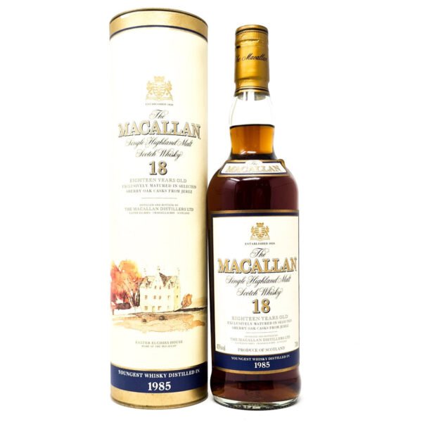 Macallan 1985 18 Year Old Single Malt Scotch Whisky, 70cl, 43% ABV Macallan 1985 18 Year Old Single Malt Scotch Whisky, 70cl, 43% ABV