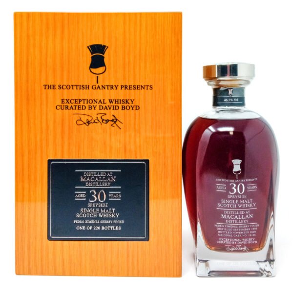Macallan 1990 30 Year Old Scottish Gantry Pedro Ximenez Sherry Finish Single Malt Scotch Whisky, 70cl, 46.7% ABV