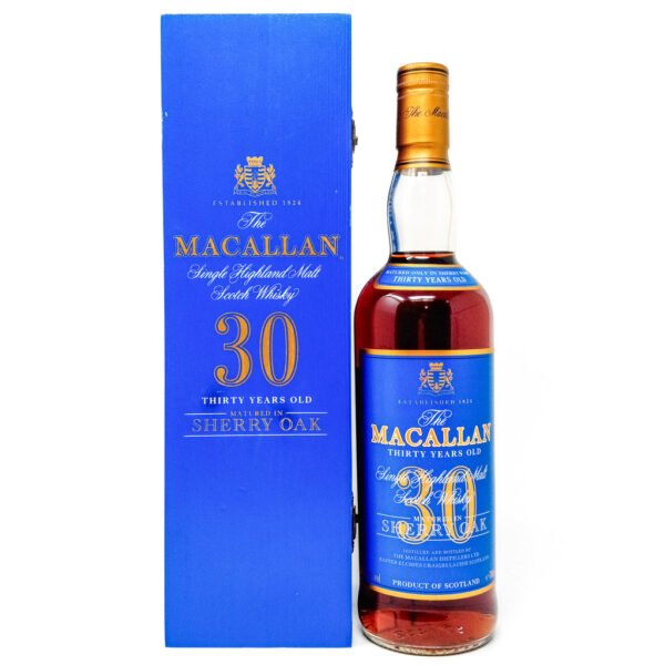 Macallan 30 Year Old Sherry Oak Single Malt Scotch Whisky, 70cl, 43% ABV Macallan 30 Year Old Sherry Oak Single Malt Scotch Whisky, 70cl, 43% ABV