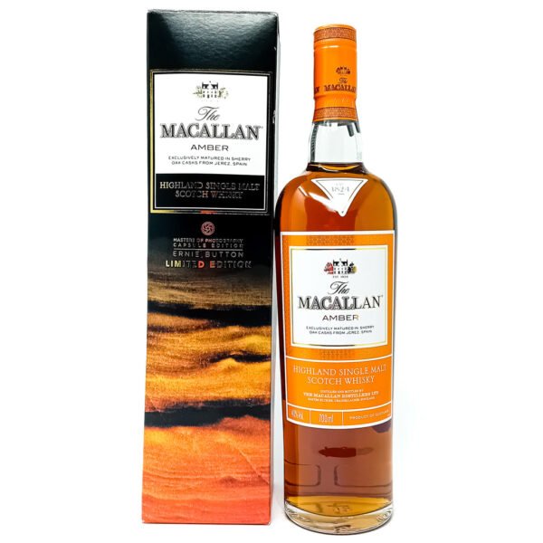 Macallan Amber Ernie Button Edition Single Malt Scotch Whisky, 70cl, 40% ABV Macallan Amber Ernie Button Edition Single Malt Scotch Whisky, 70cl, 40% ABV