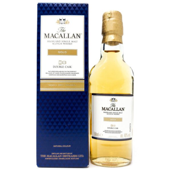 Macallan Gold Double Cask Single Malt Scotch Whisky, Miniature, 5cl, 40% ABV Macallan Gold Double Cask Single Malt Scotch Whisky, Miniature, 5cl, 40% ABV