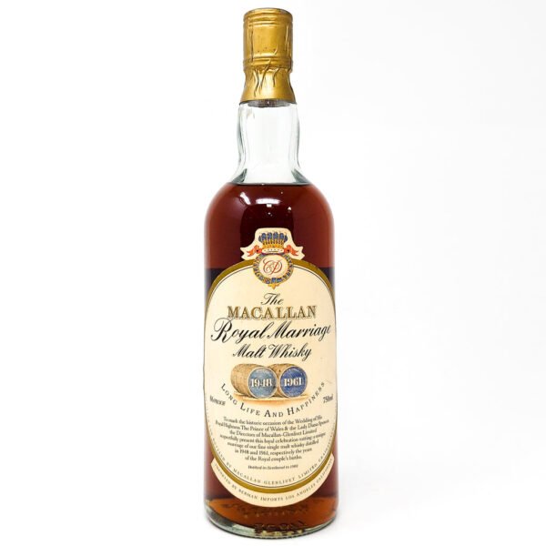 Macallan Royal Marriage 1948 & 1961 Berman Import U.S Single Malt Scotch Whisky, 75cl, 43% ABV Macallan Royal Marriage 1948 & 1961 Berman Import U.S Single Malt Scotch Whisky, 75cl, 43% ABV